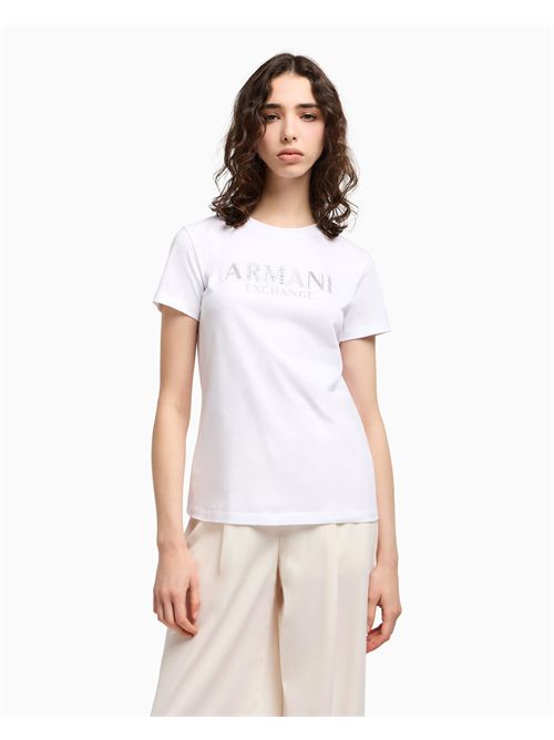 t-shirt woman white ARMANI EXCHANGE | XW000387AF10354/U0002